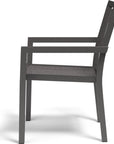Vegas Stackable Sling Dining Chair 2PC - LOOMLAN - Sunset West - Outdoor Dining Chairs