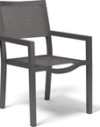Vegas Stackable Sling Dining Chair 2PC - LOOMLAN - Sunset West - Outdoor Dining Chairs