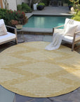 LOOMLAN Rugs Velina Gold Washable Indoor-Outdoor Rug