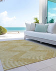 LOOMLAN Rugs Velina Gold Washable Indoor-Outdoor Rug
