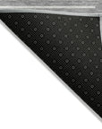 LOOMLAN Rugs Velina Gray Washable Indoor-Outdoor Rug