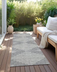 LOOMLAN Rugs Velina Gray Washable Indoor-Outdoor Rug