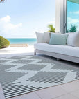 LOOMLAN Rugs Velina Ivory Washable Indoor-Outdoor Rug