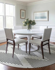 LOOMLAN Rugs Velina Ivory Washable Indoor-Outdoor Rug
