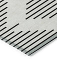 LOOMLAN Rugs Velina Ivory Washable Indoor-Outdoor Rug