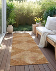LOOMLAN Rugs Velina Orange Washable Indoor-Outdoor Rug