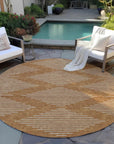 LOOMLAN Rugs Velina Orange Washable Indoor-Outdoor Rug