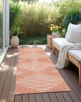 LOOMLAN Rugs Velina Salmon Washable Indoor-Outdoor Rug