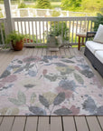 LOOMLAN Rugs Velustre Pink Washable Indoor-Outdoor Rug