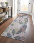 LOOMLAN Rugs Velustre Pink Washable Indoor-Outdoor Rug