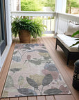 LOOMLAN Rugs Velustre Pink Washable Indoor-Outdoor Rug