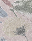 LOOMLAN Rugs Velustre Pink Washable Indoor-Outdoor Rug