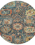 LOOMLAN Rugs Verona Blue Washable Indoor-Outdoor Rug