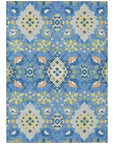 LOOMLAN Rugs Vespera Blue Washable Indoor-Outdoor Rug