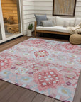 LOOMLAN Rugs Vespera Blush Washable Indoor-Outdoor Rug