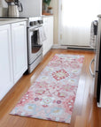 LOOMLAN Rugs Vespera Blush Washable Indoor-Outdoor Rug