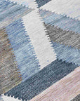 LOOMLAN Rugs Viella Blue Washable Indoor-Outdoor Rug