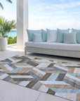 LOOMLAN Rugs Viella Brown Washable Indoor-Outdoor Rug