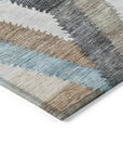 LOOMLAN Rugs Viella Brown Washable Indoor-Outdoor Rug