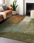 LOOMLAN Rugs Vienna Green Washable Indoor-Outdoor Rug