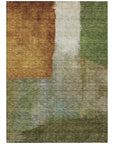 LOOMLAN Rugs Vienna Green Washable Indoor-Outdoor Rug