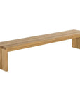 Viga Wooden Outdoor Backless Bench - LOOMLAN - SUNPAN - Outdoor Benches