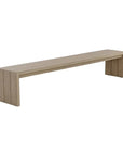 Viga Wooden Outdoor Backless Bench - LOOMLAN - SUNPAN - Outdoor Benches