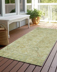 LOOMLAN Rugs Vilnius Green Washable Indoor-Outdoor Rug