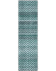 LOOMLAN Rugs Violina Teal Washable Indoor-Outdoor Rug