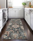 LOOMLAN Rugs Vionith Brown Washable Indoor-Outdoor Rug