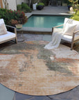 LOOMLAN Rugs Vionna Orange Washable Indoor-Outdoor Rug