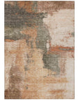 LOOMLAN Rugs Vionna Orange Washable Indoor-Outdoor Rug