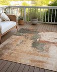 LOOMLAN Rugs Vionna Orange Washable Indoor-Outdoor Rug