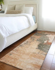 LOOMLAN Rugs Vionna Orange Washable Indoor-Outdoor Rug