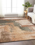 LOOMLAN Rugs Vionna Orange Washable Indoor-Outdoor Rug