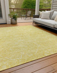 LOOMLAN Rugs Virellia Gold Washable Indoor-Outdoor Rug