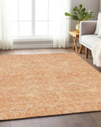 LOOMLAN Rugs Virellia Orange Washable Indoor-Outdoor Rug