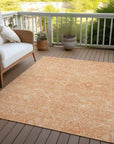 LOOMLAN Rugs Virellia Orange Washable Indoor-Outdoor Rug