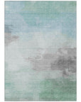 LOOMLAN Rugs Vivara Blue Washable Indoor-Outdoor Rug