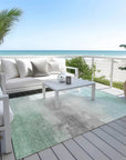 LOOMLAN Rugs Vivara Blue Washable Indoor-Outdoor Rug