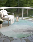 LOOMLAN Rugs Vivara Blue Washable Indoor-Outdoor Rug