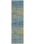 LOOMLAN Rugs Viya Blue Washable Indoor-Outdoor Rug