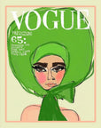 LOOMLAN Vogue Green Artwork d Canvas With Floating