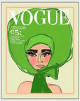 LOOMLAN Vogue Green Artwork d Canvas With Floating