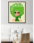 LOOMLAN Vogue Green Artwork d Canvas With Floating