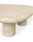 Moe's Home Warby Faux Travertine Cement Outdoor Coffee Table
