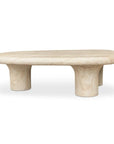 Moe's Home Warby Faux Travertine Cement Outdoor Coffee Table