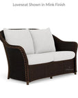 Weekend Retreat 3 Piece Wicker Loveseat & Rocker Set - LOOMLAN - Lloyd Flanders - Outdoor Lounge Sets