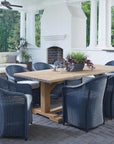 Lloyd Flanders Weekend Retreat Dining Table Set For 8 Wicker Chairs