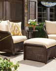 Lloyd Flanders Weekend Retreat Ottoman All Weather Wicker